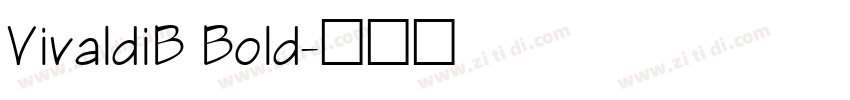 VivaldiB Bold字体转换
